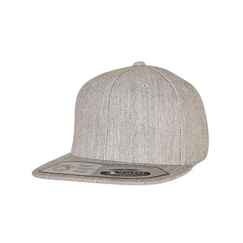 FLEXFIT 110 Fitted Snapback (Heather Grey, One Size)