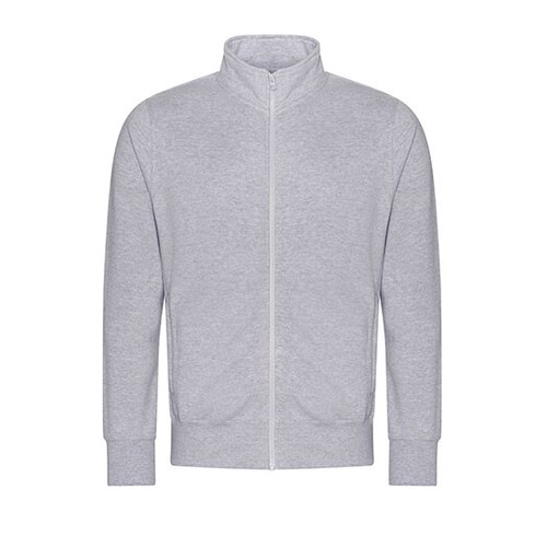 Just Hoods Campus Full Zip Sweat (Heather Grey, L)