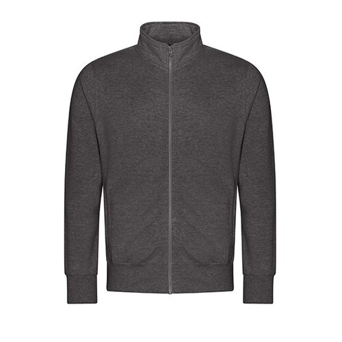 Just Hoods Campus Full Zip Sweat (Charcoal, L)