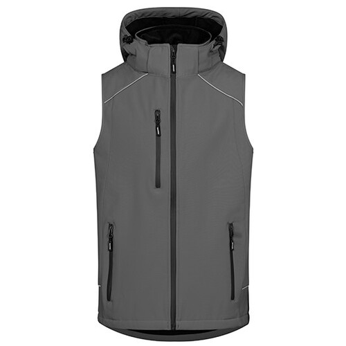 Promodoro Men's Softshell Vest (Steel Gray, 3XL)