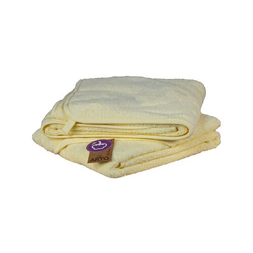 A&amp;R Babiezz® Hooded Towel (Pastel Yellow, Pastel Yellow, Pastel Yellow, 75 x 75 cm)
