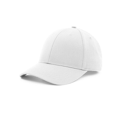 Brain Waves Recycled Cotton Cap (White, One Size)