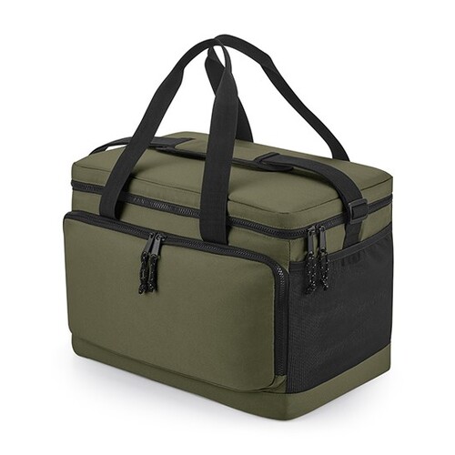 BagBase Recycled Large Cooler Shoulder Bag (Military Green, 40 x 26 x 28 cm)