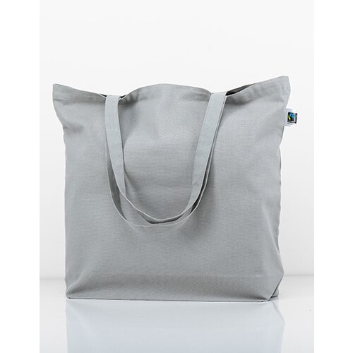 Printwear Fairtrade Cotton Canvas Bag (Light Grey (ca. Pantone Cool Grey 5C), 46 x 40 cm)