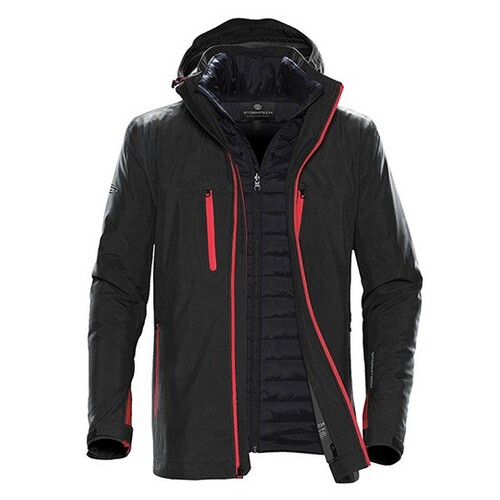 Stormtech Men´s Matrix System Jacket (Black, Bright Red, XL)