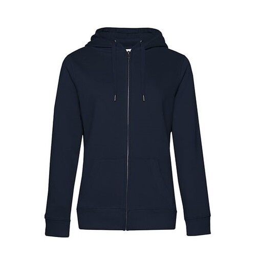 Chaqueta con capucha y cremallera B&amp;C QUEEN_° (Navy, XL)