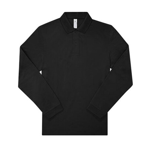 B&C BE INSPIRED My Polo 180 Long Sleeve (Black, 3XL)