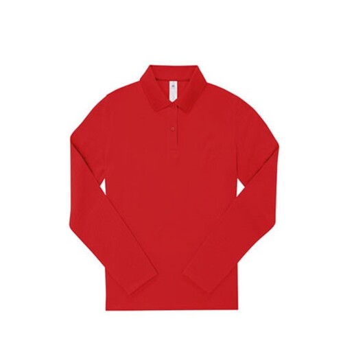 B&C BE INSPIRED My Polo 180 Long Sleeve /Women (Red, XL)