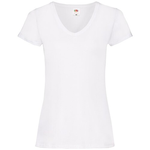 Camiseta con cuello en V Valueweight para mujer