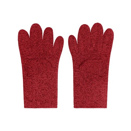 Myrtle beach Fleece Gloves (Red Melange, S/M)