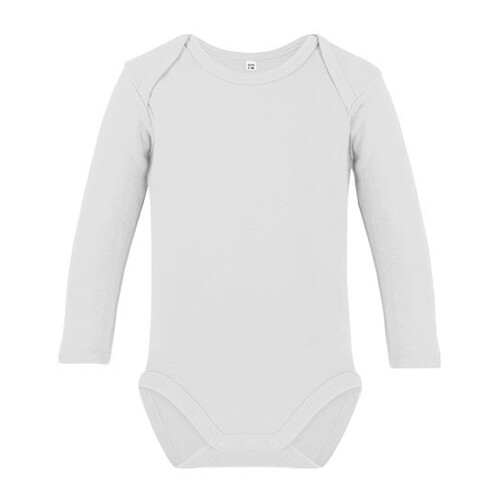 Link Kids Wear Body orgánico para bebé de manga larga Rebel 02 (White, 62-68)