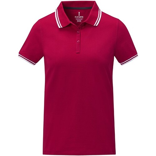 Elevate Life Polo Amarago de mujer (Red, M)