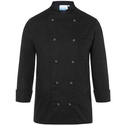 Karlowsky Basic chef jacket (Black (ca. Pantone 419C), 4XL)