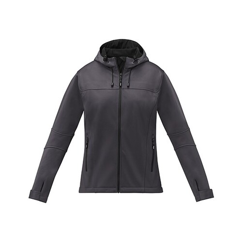 Elevate Life Ladies'Match Softshell Jacket (Storm Grey, M)