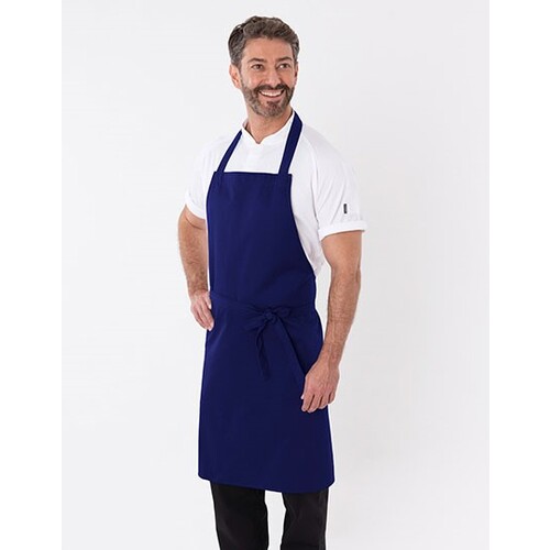 Dennys London Bib Apron With Adjustable Holder (Royal, 91 x 91 cm)