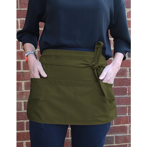 Denny's London Money Pocket Apron (Olive, 58 x 30 cm)