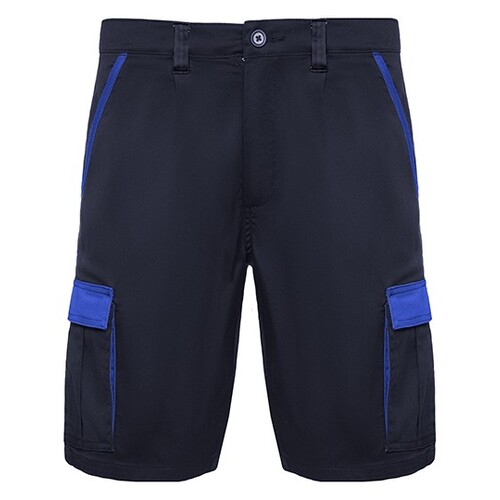 Pantalones cortos Roly Workwear Tahoe (Azul marino 55, Azul real 05, S)