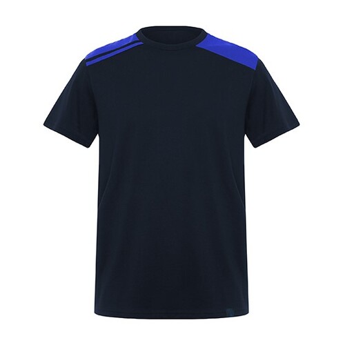 Camiseta Roly Workwear Expedición (Navy Blue 55, Royal Blue 05, L)