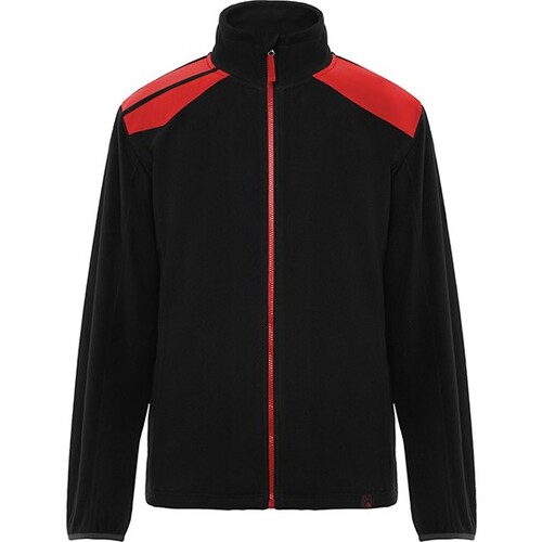 Roly Workwear Fleece Jacket Terrano (Black 02, Red 60, XXL)