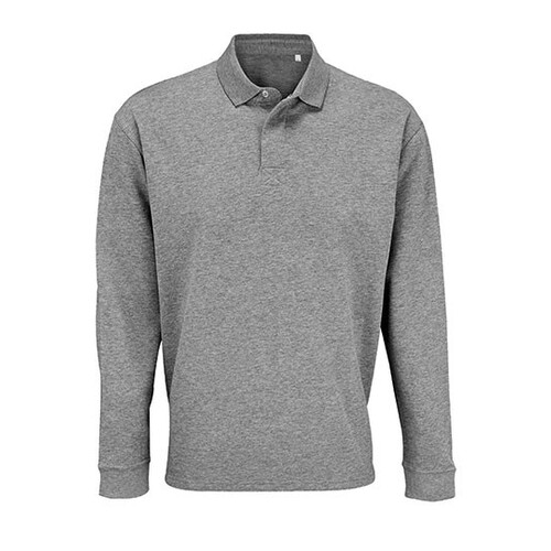 SOL´S Unisex Polo Collar Sweatshirt Heritage (Grey Melange, XL)