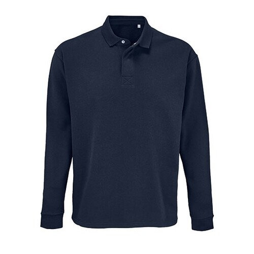 SOL´S Unisex Polo Collar Sweatshirt Heritage (French Navy, 4XL)