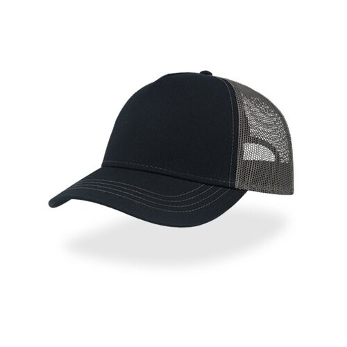 Atlantis Rapper Canvas Cap Recycled (Navy, Dark Grey, One Size)