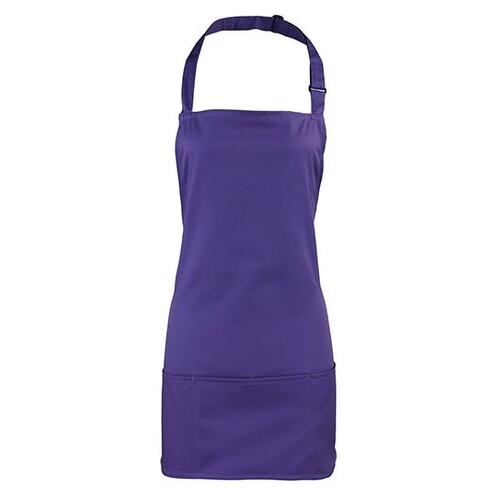 Premier Workwear 'Colours' 2 in 1 Apron (Purple (ca. Pantone 7447C), 60 x 62 cm)