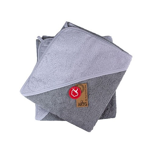 ARTG Babiezz® Baby Hooded Towel (Anthracite Grey, Light Grey, 100 x 100 cm)