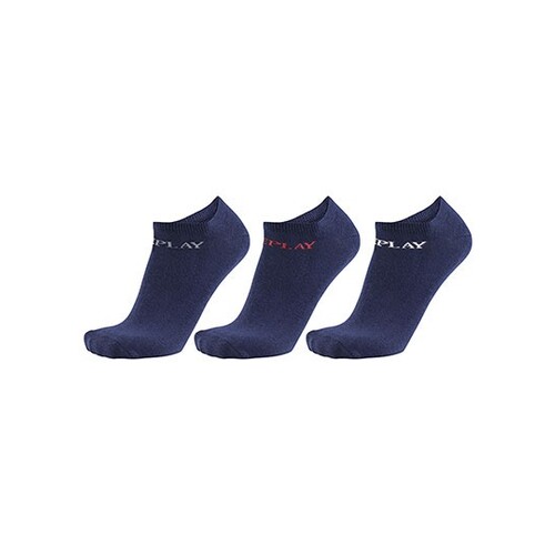 Replay In Liner Socks (3 Pair Banderole) (Dark Blue, 39/42)