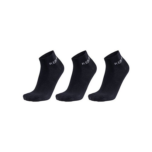 Replay Low Cut Socks (3 Pair Banderole) (Black, Castlerock, 39/42)