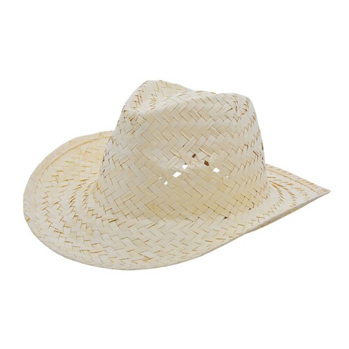 L-merch Promo Straw Hat (Natural, One Size)