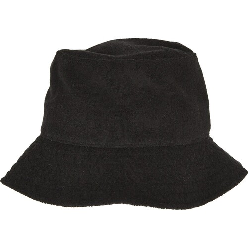 FLEXFIT Terry Bucket Hat (Black, One Size)