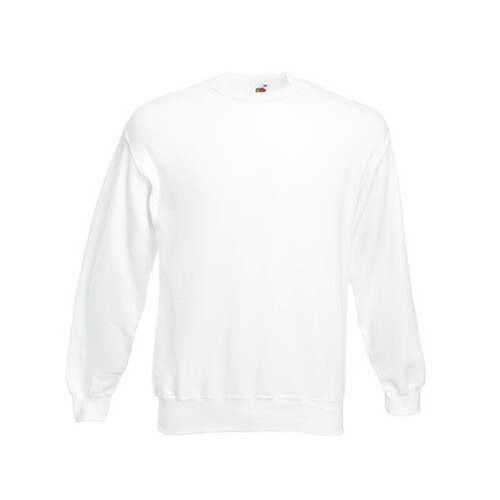 Fruit of the Loom Classic Set-in Sweat (White, XL)