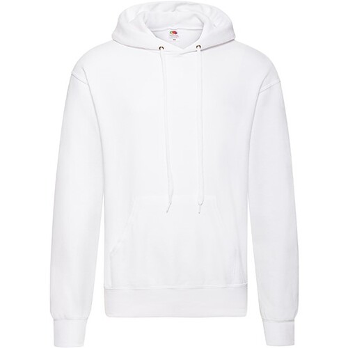 Fruit of the Loom Classic Hooded Sweat (White, XXL)