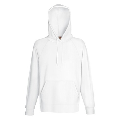 Fruit of the Loom Lightweight Hooded Sweat (White, XXL)