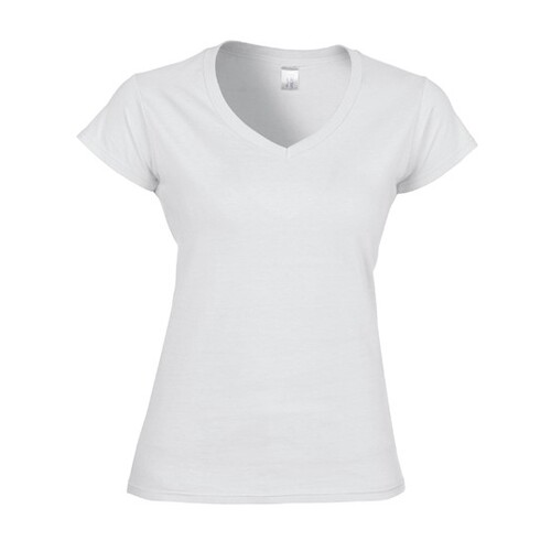 Gildan Softstyle® Women´s V-Neck T-Shirt (White, XXL)