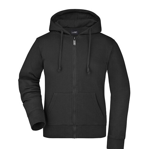 James&Nicholson Ladies´ Hooded Jacket (Black, S)