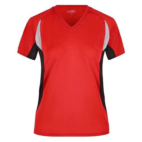 James&Nicholson Ladies´ Running-T (Red, Black, M)