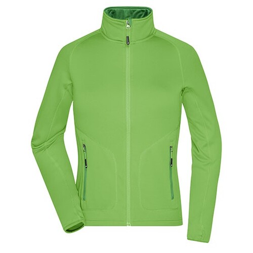 James&Nicholson Ladies´ Stretchfleece Jacket (Spring Green, Green, XXL)
