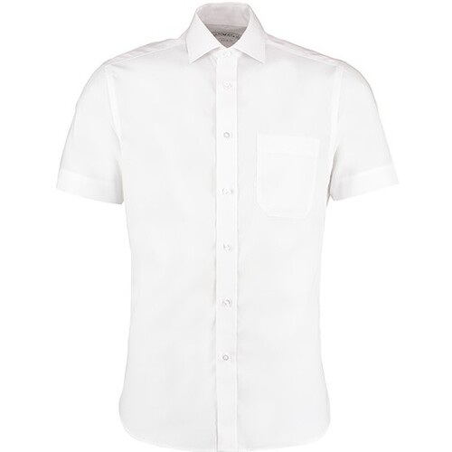 Kustom Kit Men´s Classic Fit Non Iron Shirt Short Sleeve (White, 47 (XXL/18H))