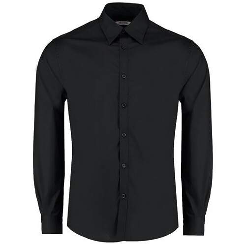 Bargear Men´s Tailored Fit Shirt Long Sleeve (Black, 37 (S/14H))