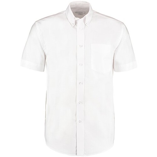 Kustom Kit Men´s Classic Fit Workwear Oxford Shirt Short Sleeve (White, 47 (XXL/18H))