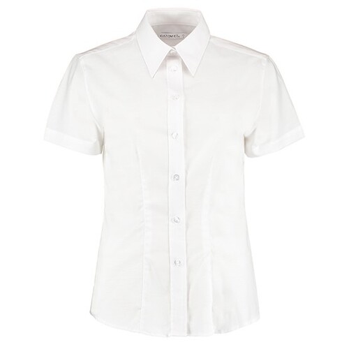 Kustom Kit Women´s Tailored Fit Workwear Oxford Shirt Short Sleeve (White, 46 (3XL/20))