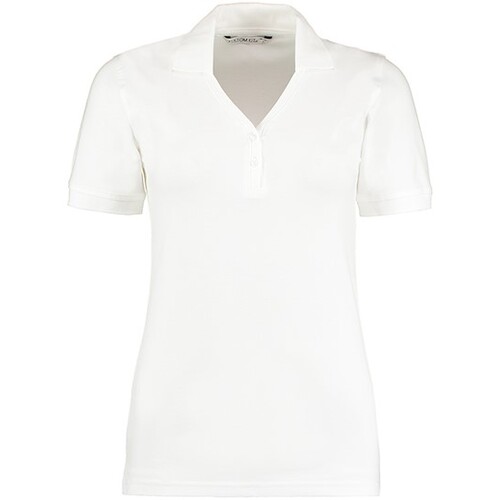 Kustom Kit Regular Fit Comfortec® V Neck Polo (White, 44 (XXL/18))