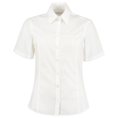 Kustom Kit Women´s Tailored Fit Business Shirt Short Sleeve (White, 54 (7XL/28))