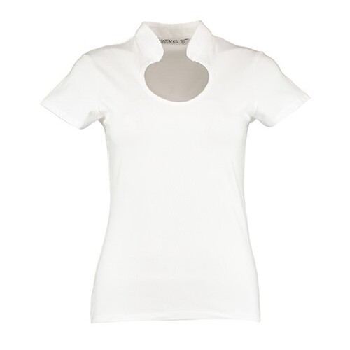 Kustom Kit Women`s Regular Fit Keyhole Neck Top (White, 3XL/4XL (20-22))