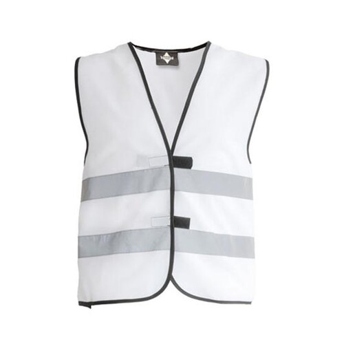 Korntex Kids´ Hi-Vis Functional Safety Vest Aarhus (White, S (7-12 Jahre))