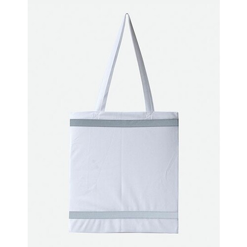 Korntex Warnsac® Reflective Shopping Bag With Long Handles (White, ca. 38 x 42 cm)