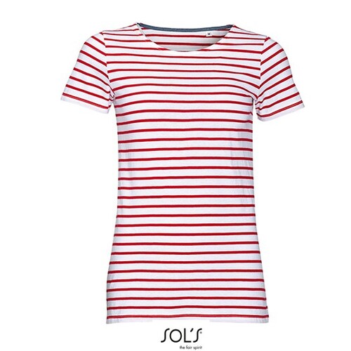 T-Shirt Femme à col rond rayé T-Shirt Miles