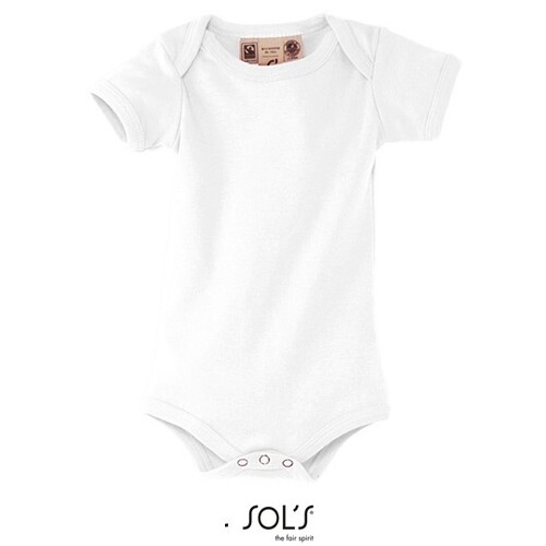 SOL´S Organic Bambino Bodysuit (White, 3-6 Monate)